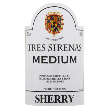 Tres Sirenas Medium Sherry 75cl