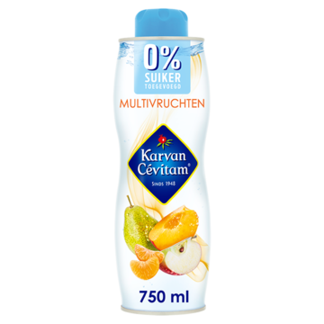 Karvan Cévitam Multivruchten siroop 0% suiker toegevoegd 750ml