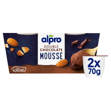 Alpro Chocolade mousse 2 x 70g
