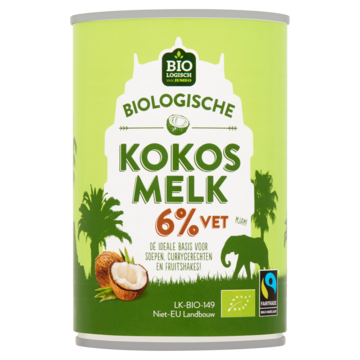 Jumbo Biologische Kokosmelk 6% Vet 400ml