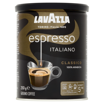 Lavazza Espresso Italiano Classico gemalen / filterkoffie - blik 250g