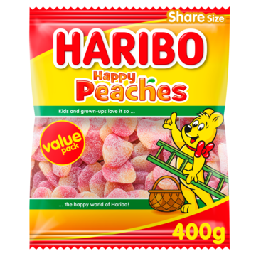 Haribo Happy Peaches Share Size Value Pack 400g