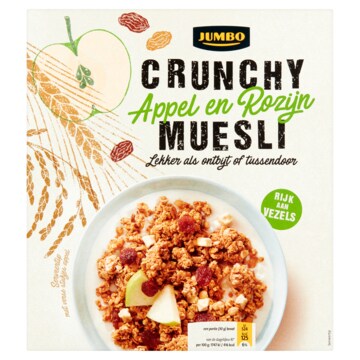Jumbo Crunchy Muesli Appel en Rozijn 500g