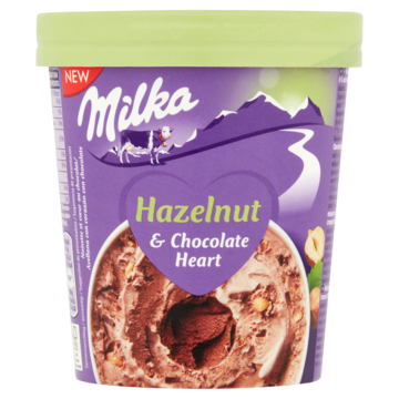 Milka Hazelnut & Chocolate Heart 480ml