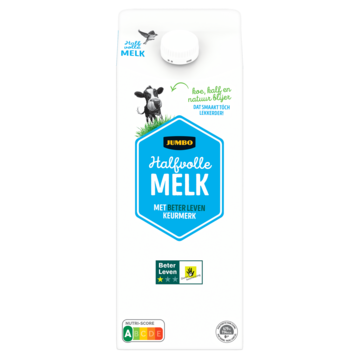 Jumbo Halfvolle Melk met 1 Ster Beter Leven Keurmerk 1, 5L