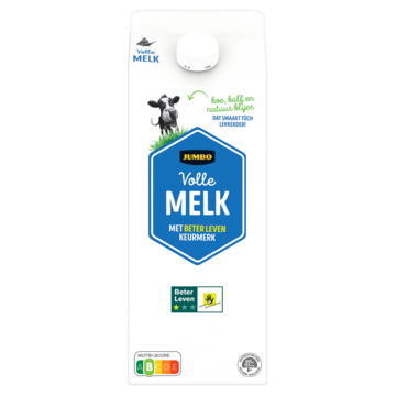 Jumbo Volle Melk met 1 Ster Beter Leven Keurmerk 1,5L