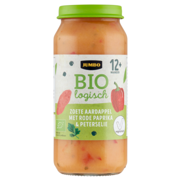 Jumbo Biologisch Zoete Aardappel met Rode Paprika & Peterselie 12+ Maanden 250g