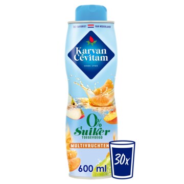 Karvan Cévitam Multivruchten 0% Suiker Toegevoegd Siroop, 600ml