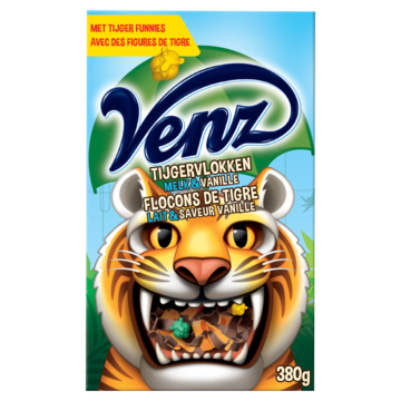 Venz Rimboe tijger vlokken melk/vanille 200g