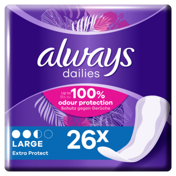Always Dailies Large Extra Protect Inlegkruisjes x26