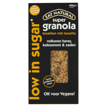 Eat Natural Super Granola Volkoren Haver, Kokosnoot & Zaden 425g