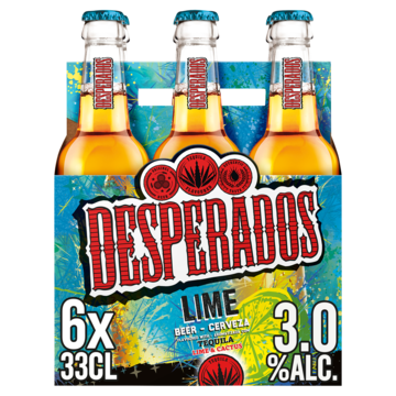 Desperados Lime Bier Fles 6 x 33cl