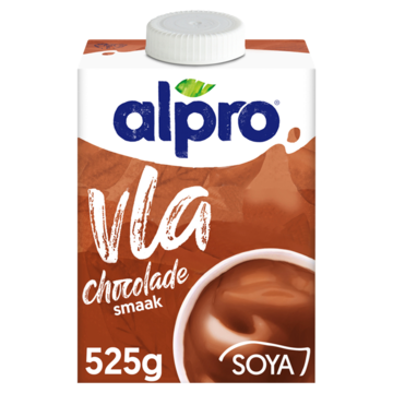 Alpro Plantaardige variatie op Vla Chocolade Gekoeld 525g