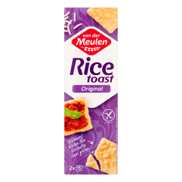 Van Der Meulen Rice Toast Original 2 x 15 Stuks 65g