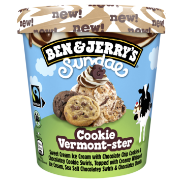 Ben & Jerry's Ijs Toetje Cookie Vermont-ster Sundae - 465ml