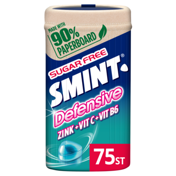 Smint Defensive Peppermint pastilles Suikervrij 75 stuks 150g