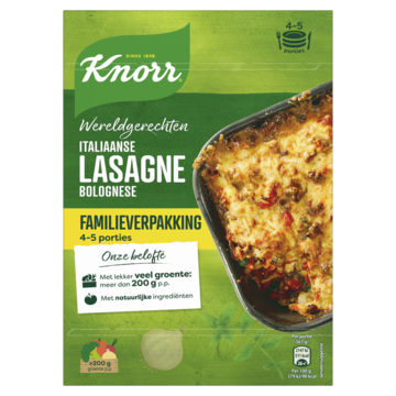 Knorr Wereldgerechten Maaltijdpakket Italiaanse Lasagne Bolognese XXL 351g