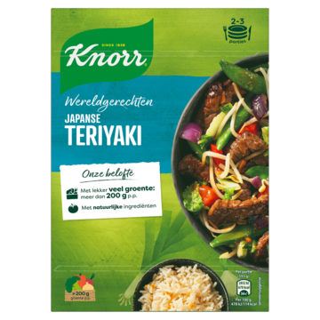 Knorr Wereldgerechten Maaltijdpakket Japanse Teriyaki 317g Aanbieding 2 verpakkingen M u v familieverpakkingen
