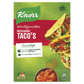 Knorr Wereldgerechten Maaltijdpakket Mexicaanse Taco's 136g