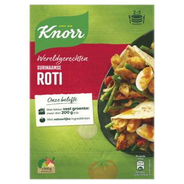 Knorr Wereldgerechten Maaltijdpakket Surinaamse Roti 230g