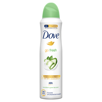Dove Go Fresh Anti-Transpirant Deodorant Spray Cucumber & Green Tea 2 x 150ml