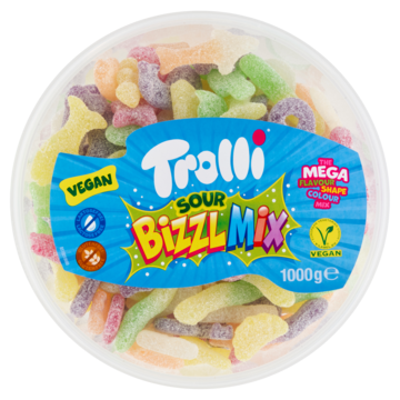 Trolli Sour Bizzl Mix Fruitgom 1000g