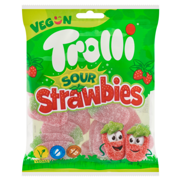 Trolli Sour Strawbies Fruitgom 175g