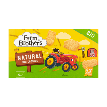 Farm Brothers Natural Bio Cookies 6 Stuks 102g