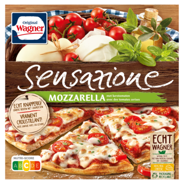 WAGNER Sensazione pizza mozzarella tomaat 350g