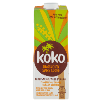 Koko Dairy Free Ongezoet 1L