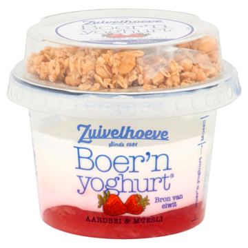 Boer'n yoghurt® aardbei & muesli 170g