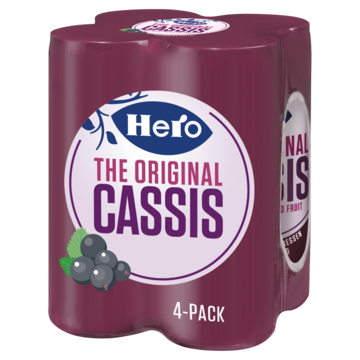 Hero Cassis The Original 4 x 250ml