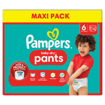 Baffle stap Grit Pampers Baby-Dry Pants Maat 6, x70 Luierbroekjes, 14kg-19kg bestellen? -  Baby, peuter — Jumbo Supermarkten
