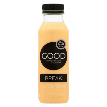 the fruit lab Good Cold Pressed Smoothie Break Mango - Yogurt - Pineapple - Oatmeal 400ml