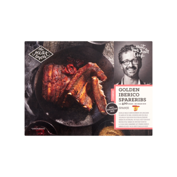 The Meat Lovers Golden Iberico Spareribs Ca 400 G Bij Jumbo the meat lovers kopen in de aanbieding