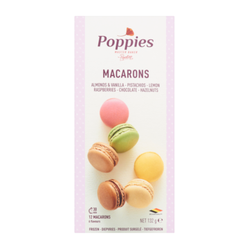 Poppies - Macarons - 12 Stuks