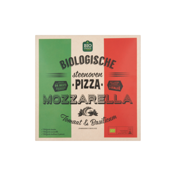 Jumbo Steenoven Pizza Mozzarella Tomaat & Basilicum Biologisch 350g