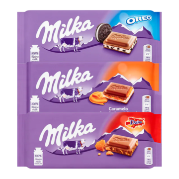 Milka Chocolade Repen Oreo, Daim & Karamel