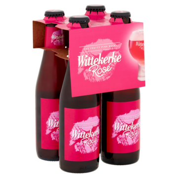 Wittekerke The Fruity Pink Bier Rosé Flessen 4 x 250ml