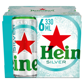 Heineken Silver Bier Blik 6 x 33cl