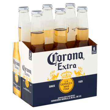 Corona Extra Mexicaans Pils Bier Flessen 6 x 355ml
