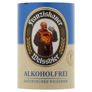 Franziskaner Weissbier Alkoholfrei Naturtrübes Weissbier Fles 0, 5L