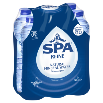 SPA Reine Natural Mineral Water 6 x 50cl