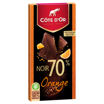 Côte d'Or Pure Chocolade Tablet 70% puur sinaasappel 100g
