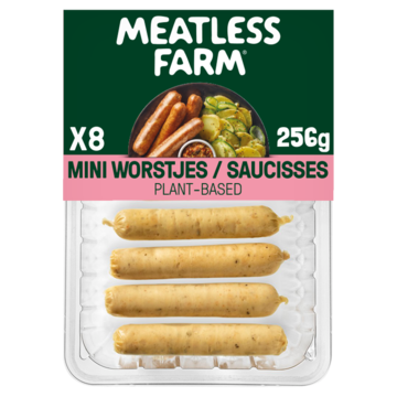 Meatless Farm 8x Vegetarische mini worstjes 256g