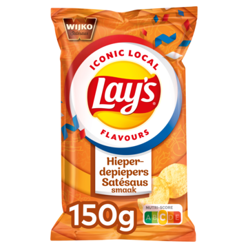 Lay's Hieperdepiepers Satesaus Chips 150gr