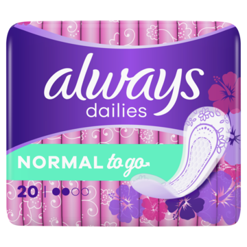 Always Dailies Normal To Go  Inlegkruisjes x20