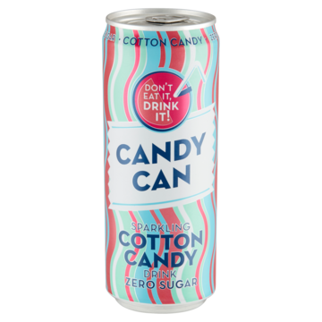 Candy Can Sparkling Cotton Candy Drink Zero Sugar 330ml
