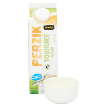 Jumbo Magere Yoghurt Perzik 0,1% Vet 1L