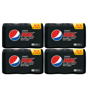 Pepsi Max Cola Multipack - Blik - 24 x 330ML